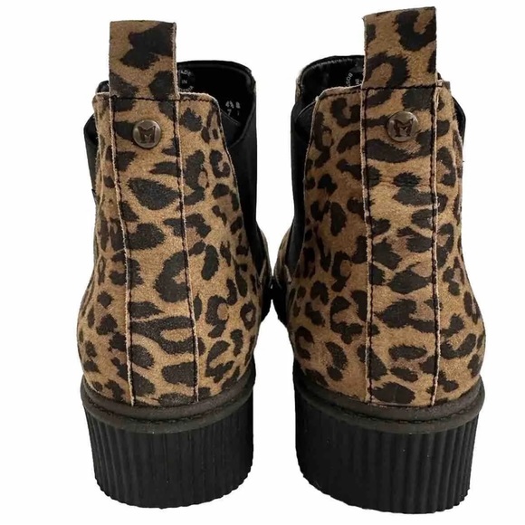 New! Mephisto Emie Brown Leopard Boots US 7 Shoes Animal Print Retail  $399 - Picture 4 of 8